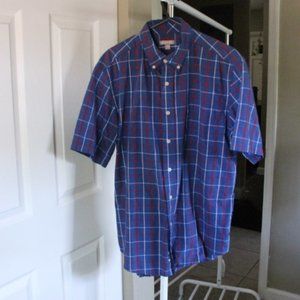 George M Short Sleeve Plaid Shirt